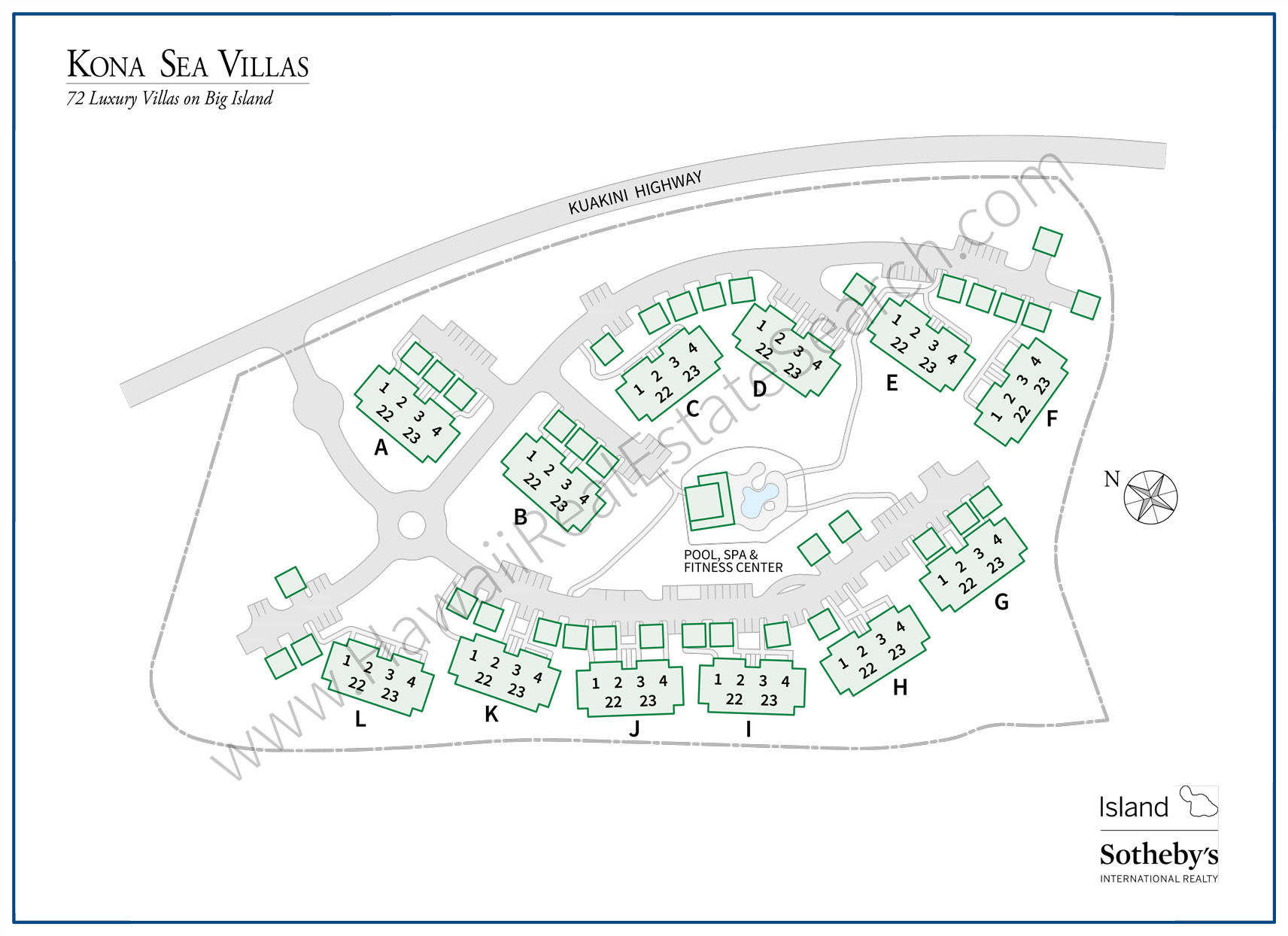 Kona Sea Villas Property Map